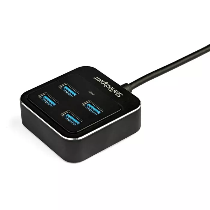 StarTech.com USB Hub 4 Ports USB 3.1 USB-A 43 mm x 15.8 mm x 1.7 cm, HB31C4AB