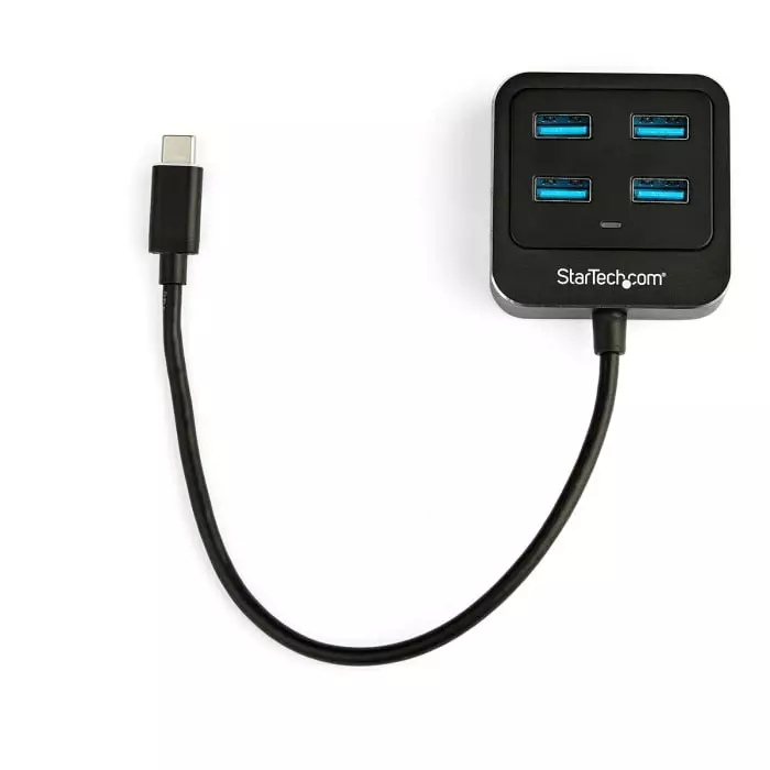 StarTech.com USB Hub 4 Ports USB 3.1 USB-A 43 mm x 15.8 mm x 1.7 cm, HB31C4AB