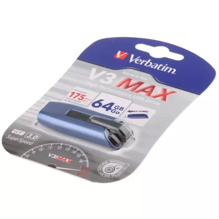 Verbatim Store Go V3 Max 64 GB USB 3.0 USB Stick, 49807