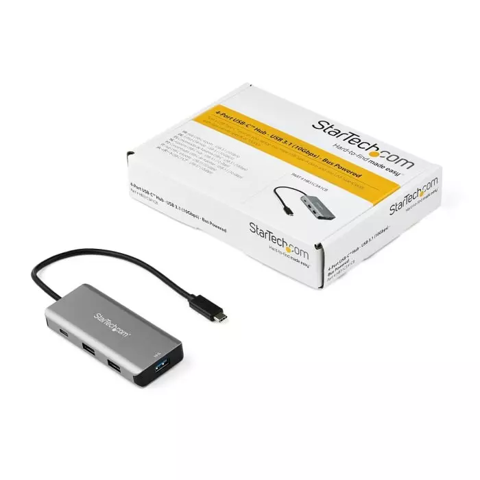 StarTech.com USB Hub 4 Ports USB 3.1 USB-A USB-C 144x207x38 mm, HB31C3A1CB