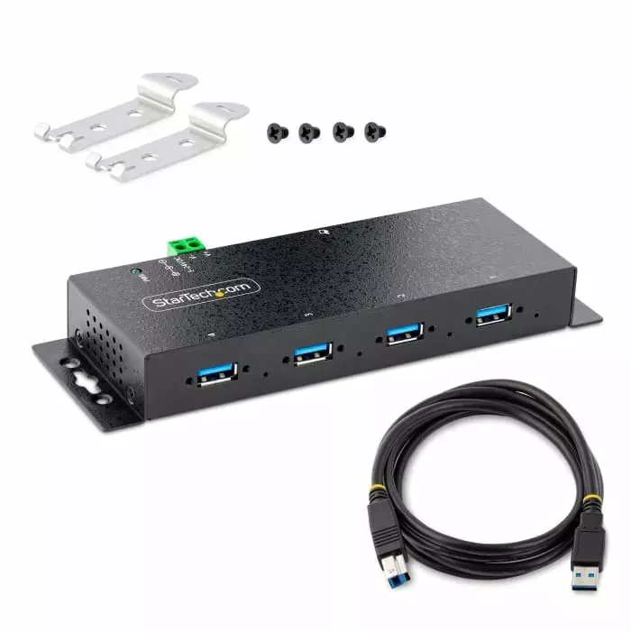 StarTech.com USB Hub 4 Ports USB 3.0 USB-A 7.0x2.3x0.9 inch, 5G4AINDNP-USB-A-HUB