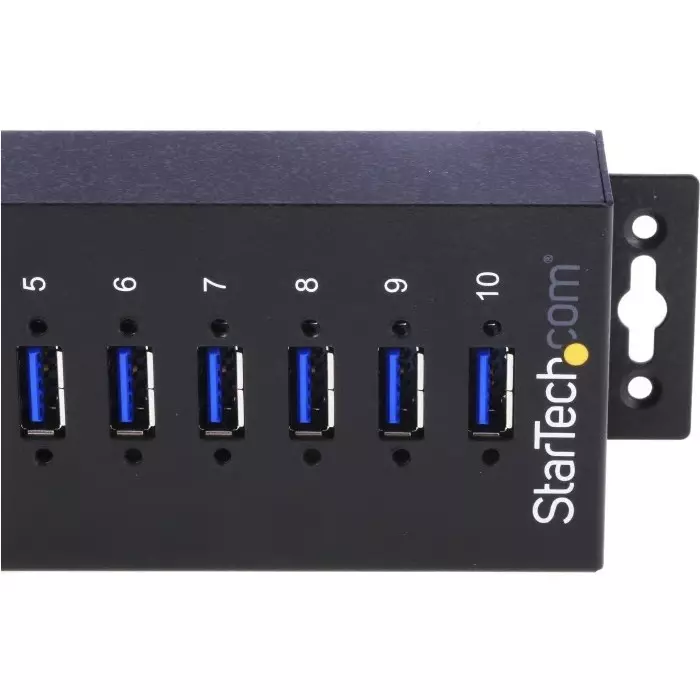 StarTech.com USB Hub 10 Ports USB 3.0 USB-A Terminal Connector Powered 198x56x31 mm, ST1030USBM