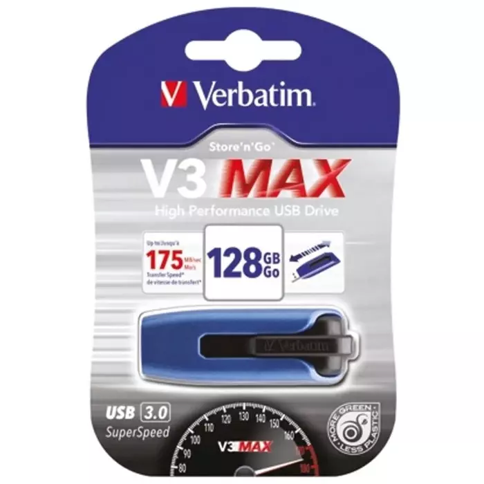 Verbatim Store Go V3 Max 128 GB USB 3.0 USB Stick, 49808