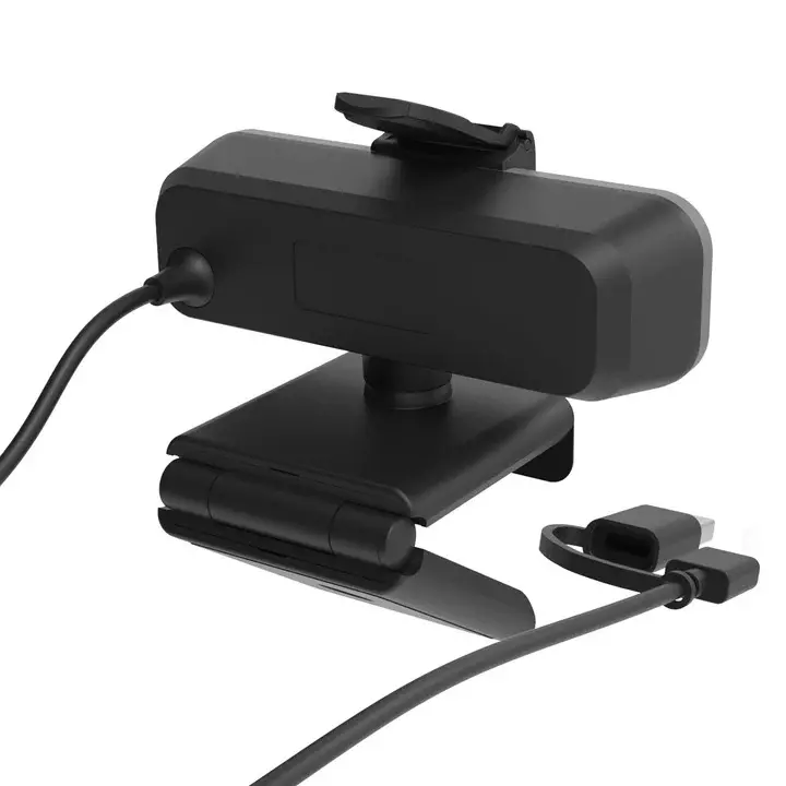 J5Create USB 4K Ultra HD Webcam with Dual Microphones 360° Swivel 8 MP Sensor Privacy Cover Plug & Play for Windows, macOS, ChromeOS, Linux, JVU430