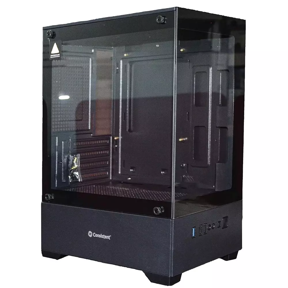 Consistent Nebula Computer Cabinet Black Supports Micro ATX/Mini ATX/Mini-ITX Motherboard, CIP501