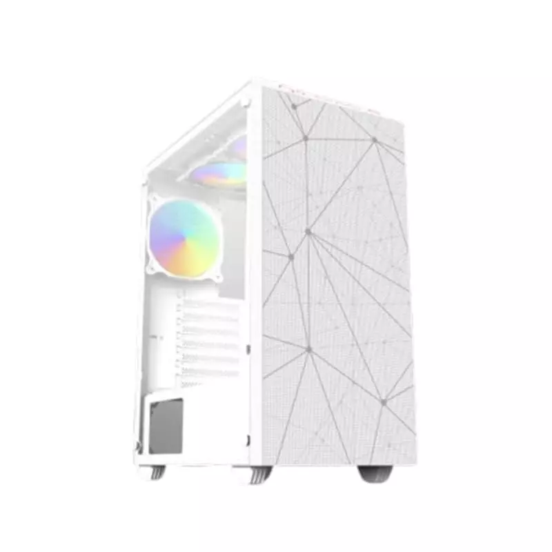 Consistent Nexus Gaming Cabinet White Supports Micro ATX Motherboard, CIG2003