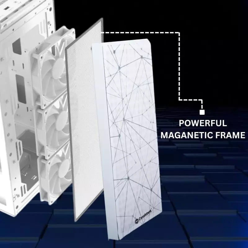 Consistent Nexus Gaming Cabinet White Supports Micro ATX Motherboard, CIG2003