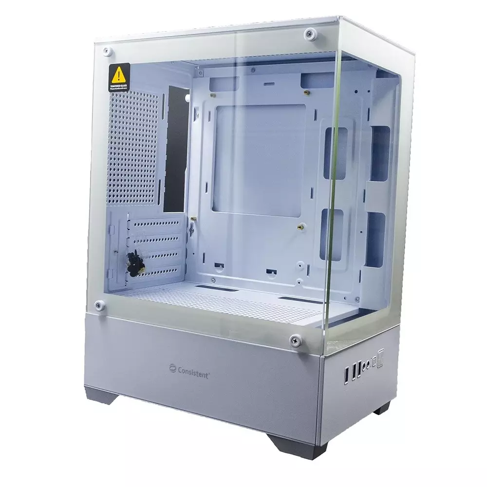 Consistent Nebula Computer Cabinet White Supports Micro ATX/Mini ATX/Mini-ITX Motherboard, CIP501