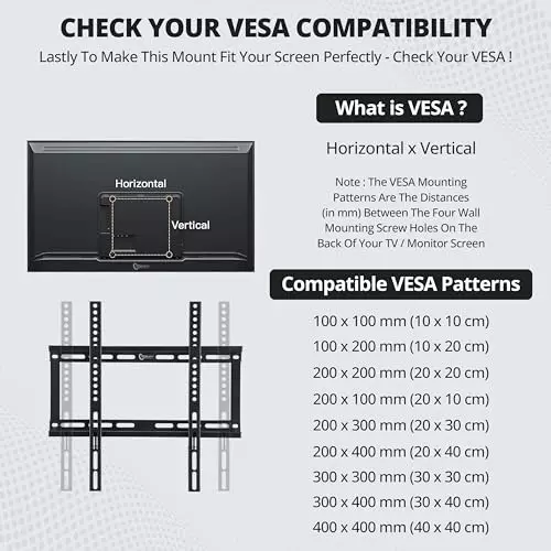 premiumav-smart-screens-wall-stand-wall-mount-tv-26-to-63-inches-black-for-industrial-use-mst-3174