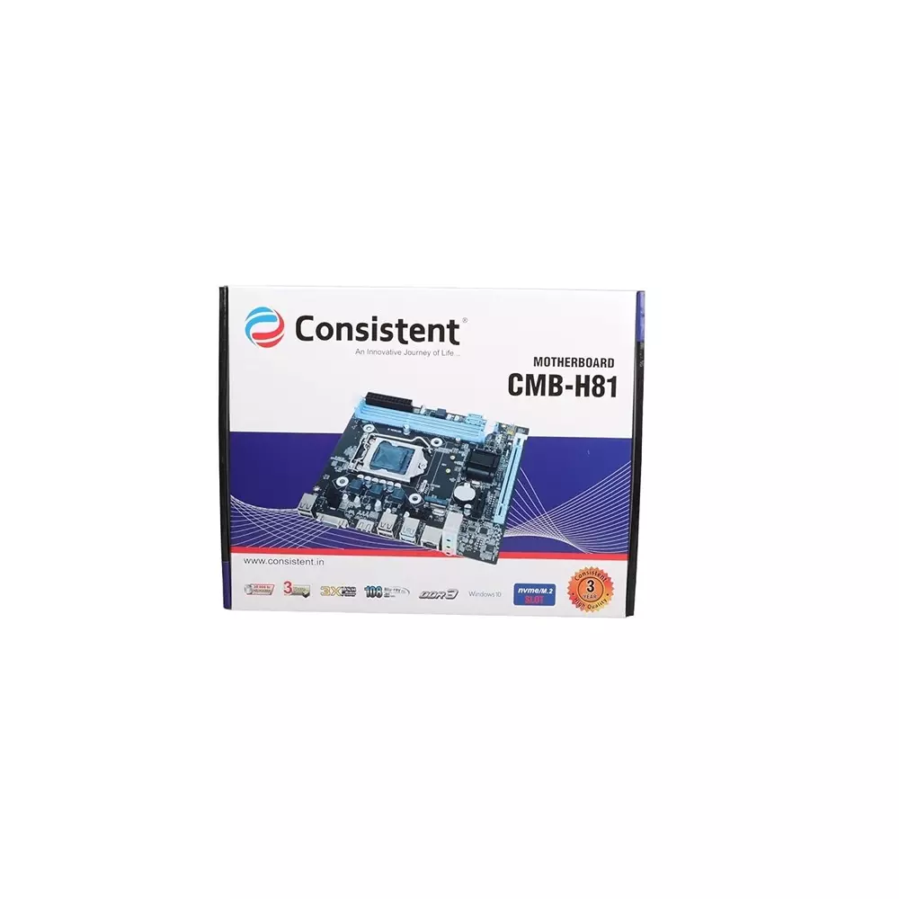 Consistent Motherboard Integrated GMA 950 Graphics Card Interface LGA 775 CPU Socket with Sound Card, CMB-H81