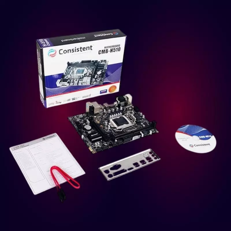 Consistent Motherboard ‎PCI-Express x16 Graphics Card Interface LGA 1200 CPU Socket with Sound Card, CMB-H510