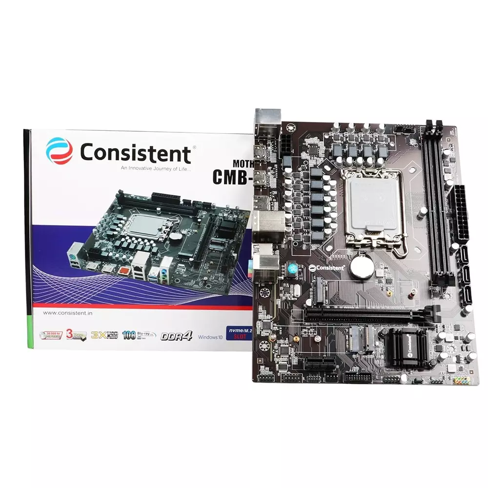 Consistent Motherboard SDRAM PC100 ‎2400 MHz LGA 1200 CPU Socket 288-Pin, CMB-H610