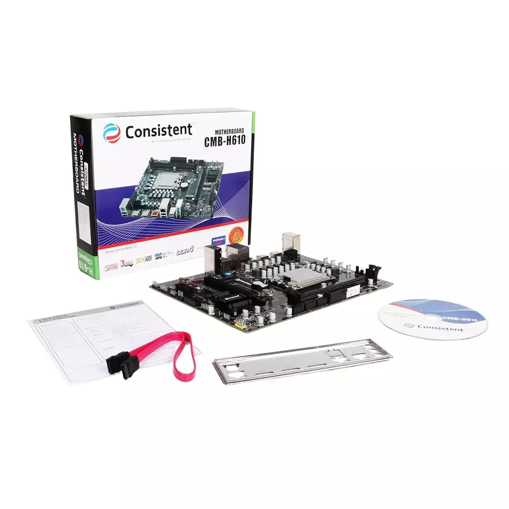 Consistent Motherboard SDRAM PC100 ‎2400 MHz LGA 1200 CPU Socket 288-Pin, CMB-H610