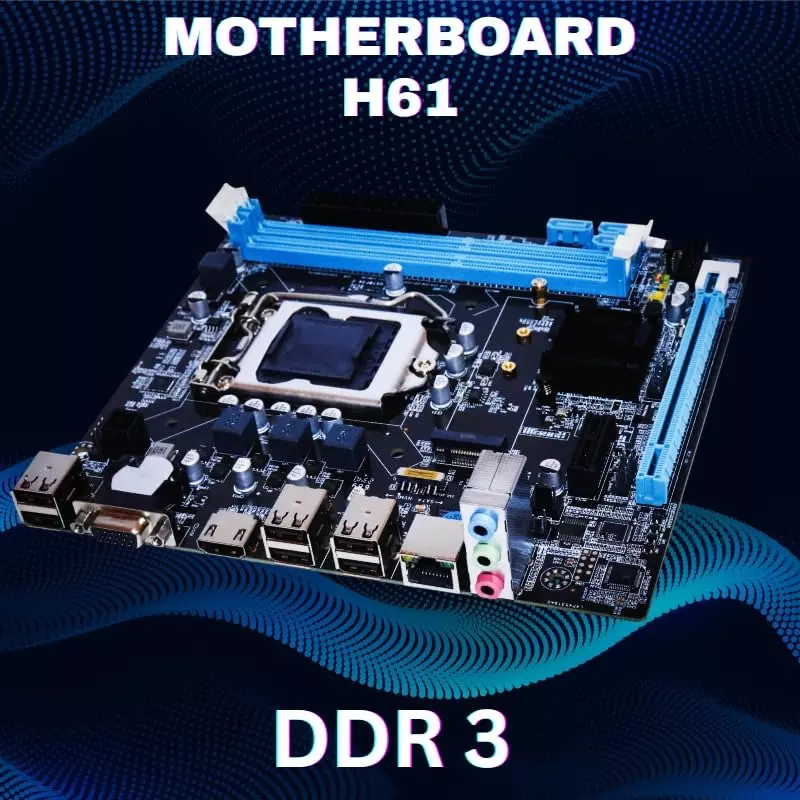 Consistent DDR3 Motherboard With NVME Slot 16 GB Ram Intel H61 + 82801GB(ICH7) Chipset