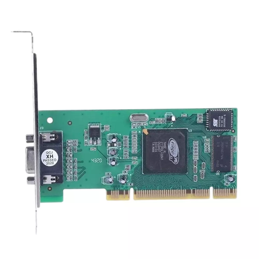 LOTA PCI VGA Graphics Card Green Supports Dual Monitor, High-Resolution Output, MST-148-LT image 1