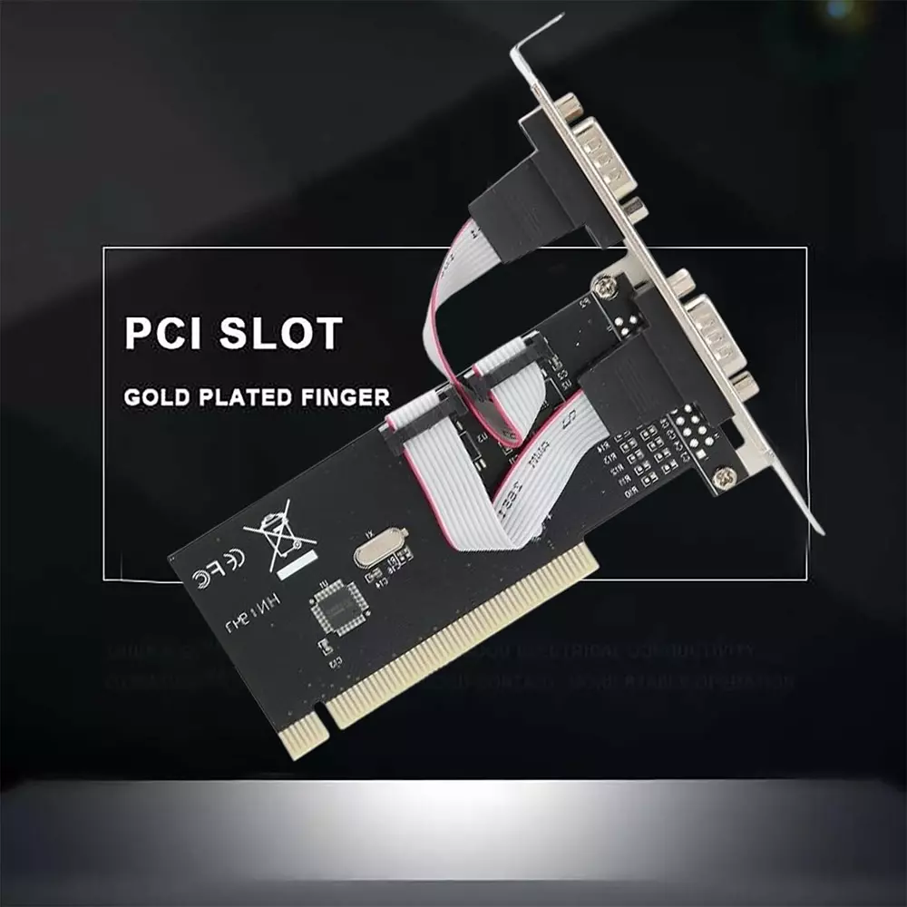 LOTA PCI Serial Card 9-Pin RS232 COM Port with High-Speed DB9 Interface Adapter, MST-120-LT