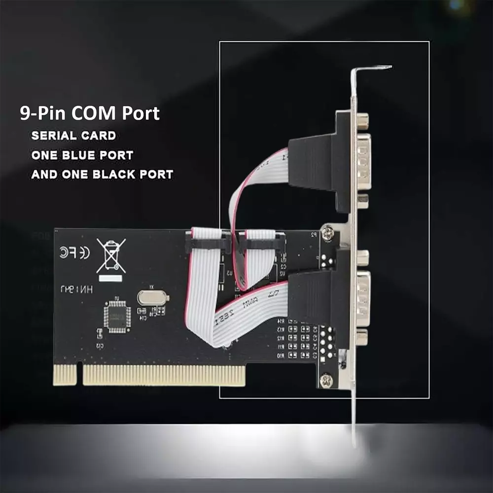 LOTA PCI Serial Card 9-Pin RS232 COM Port with High-Speed DB9 Interface Adapter, MST-120-LT
