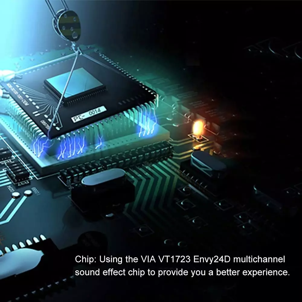 LOTA PCIe Sound Card with 5.1 Surround Sound Supports for Desktop PC, MST-3003-LT