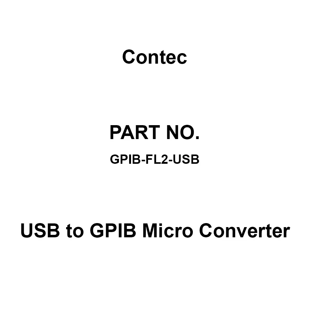 Contec GPIB F Series Usb To GPIB Micro Converter, GPIB-FL2-USB