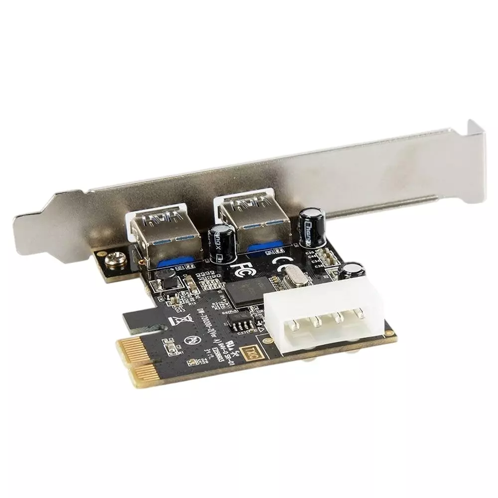 LOTA PCIe USB Card with 2 SuperSpeed USB 3.0 Ports for Desktop PC, MST-1331-LT