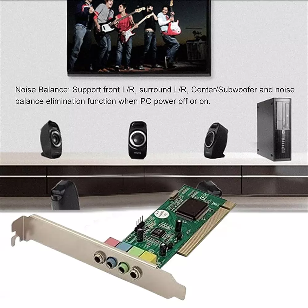 LOTA PCI Sound Card 4 Channel with Stereo Output & Surround Sound Support, MST-116-LT