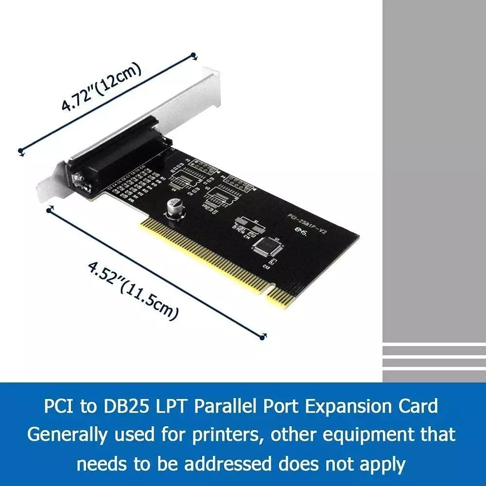 LOTA PCI Parallel Port Card with Standard DB25 (LPT) Interface and Full IEEE 1284 Compliance, MST-118-LT