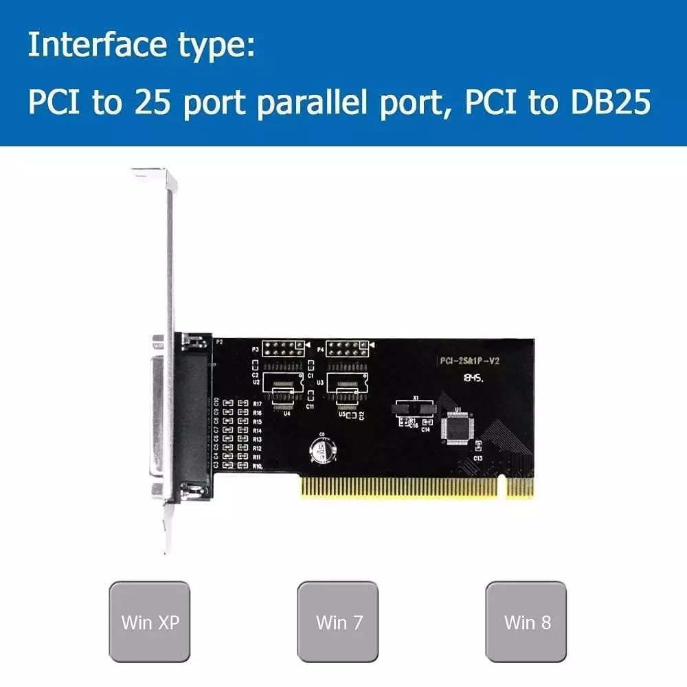 LOTA PCI Parallel Port Card with Standard DB25 (LPT) Interface and Full IEEE 1284 Compliance, MST-118-LT