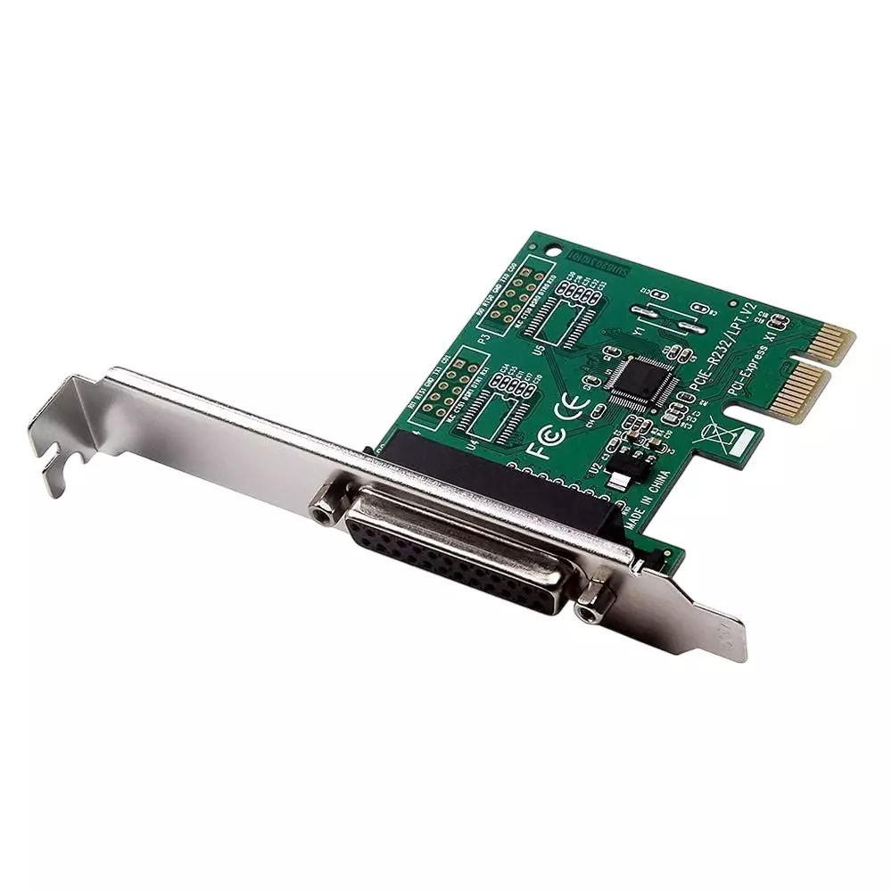 LOTA PCIe Parallel Port Card with Single DB25 LPT1 Interface for Desktop PC, MST-1472-LT