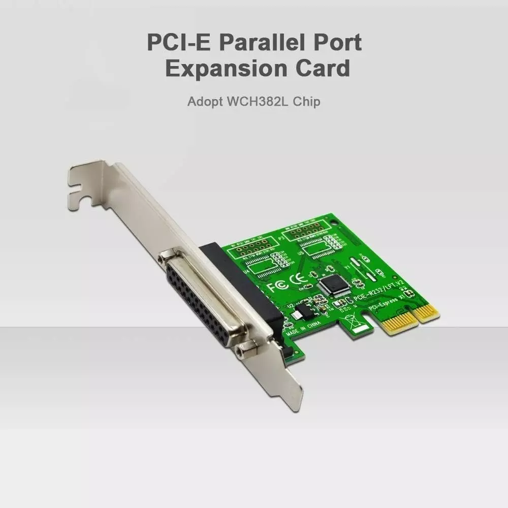 LOTA PCIe Parallel Port Card with Single DB25 LPT1 Interface for Desktop PC, MST-1472-LT