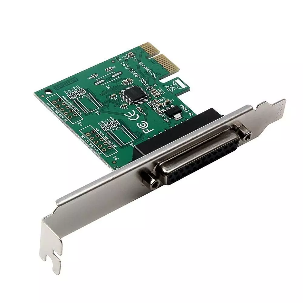 LOTA PCIe Parallel Port Card with Single DB25 LPT1 Interface for Desktop PC, MST-1472-LT