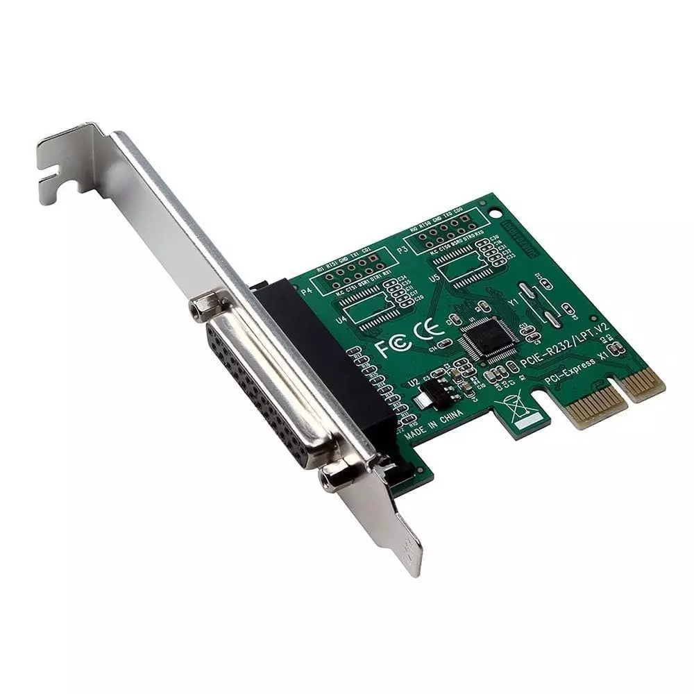 LOTA PCIe Parallel Port Card with Single DB25 LPT1 Interface for Desktop PC, MST-1472-LT