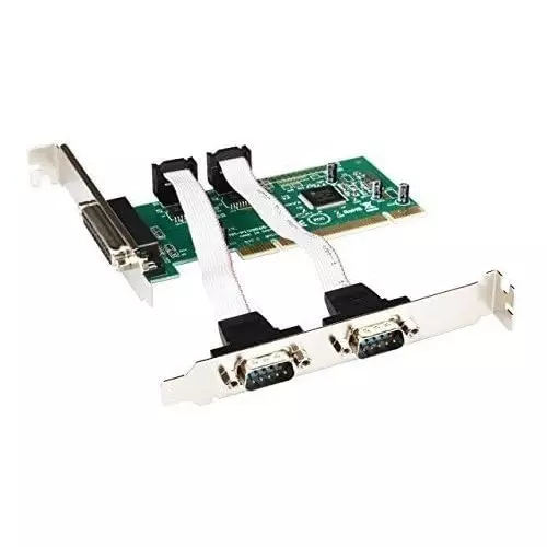 LOTA PCI Serial & Parallel Port Expansion Card with 2 x DB9 RS232 COM Ports + 1 x DB25 LPT1 Parallel Port, MST-1303-LT
