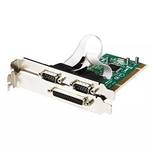 LOTA PCI Serial & Parallel Port Expansion Card with 2 x DB9 RS232 COM Ports + 1 x DB25 LPT1 Parallel Port, MST-1303-LT