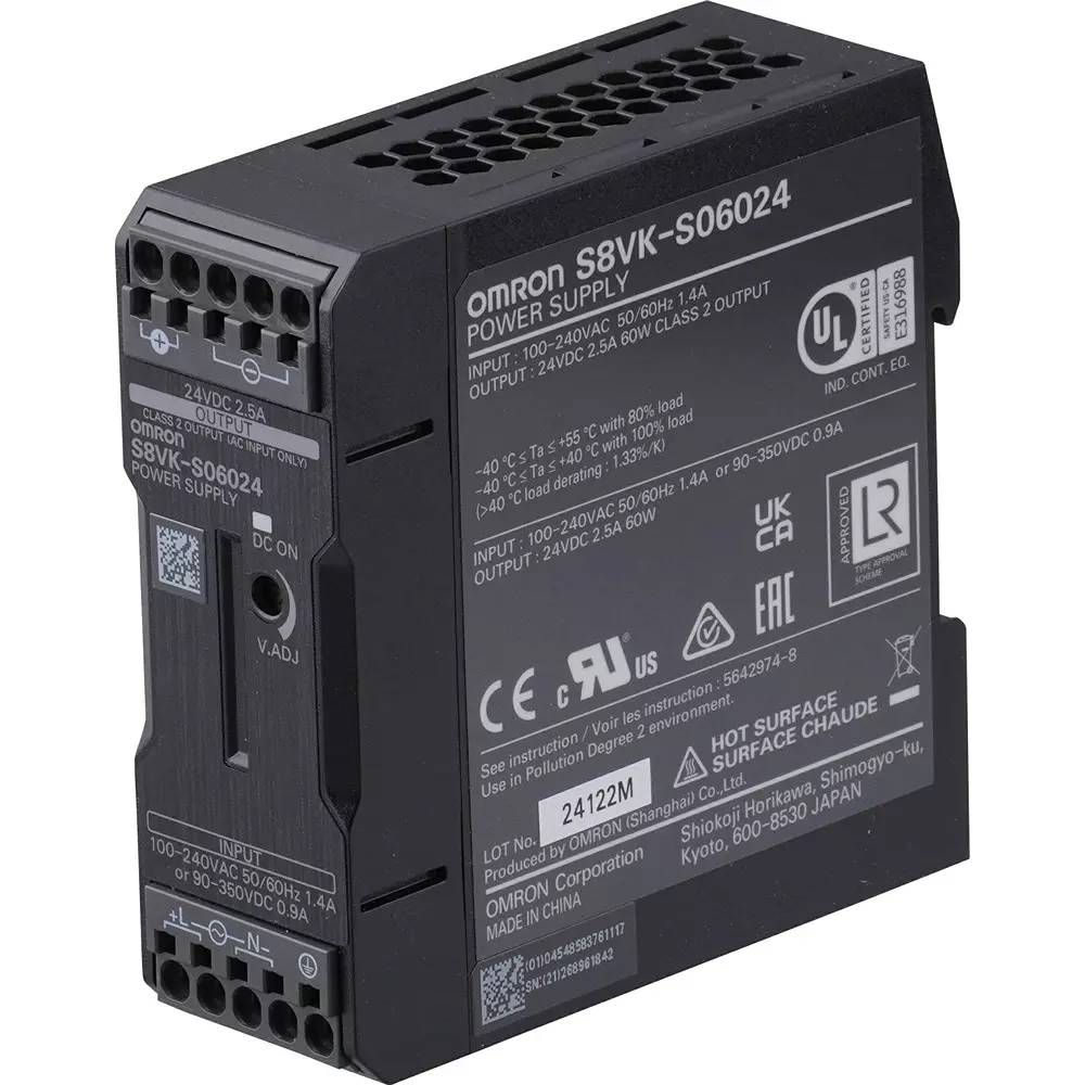 Omron Switching Power Supply Single-Phase 230 V AC Input, S8VK-S06024