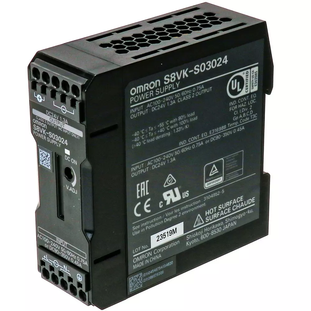Omron Switching Power Supply Single-Phase 230 V AC Input, S8VK-S03024