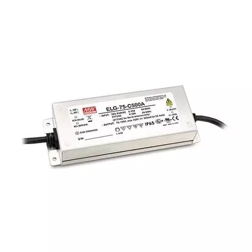 Mean Well LED Drivers Power Supply Chassis Mount 1 Output 75.6 W, ELG-75-C1400