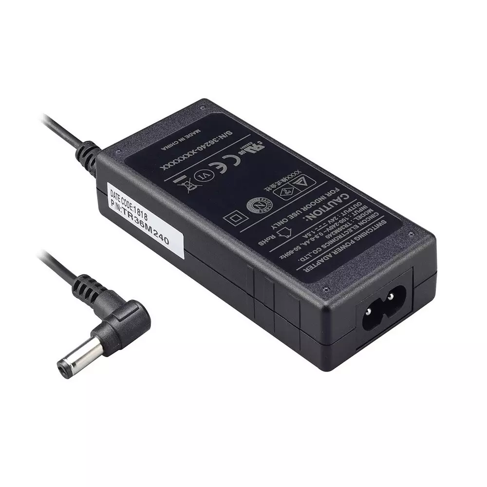 CINCON Switching Adapter 1 Output 36 W Power 80 VAC to 264 VAC, TR36M120-02G03-Level-VI