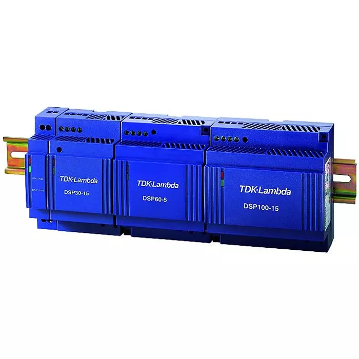 TDK-LAMBDA AC-DC CONVERTER, DIN RAIL, 1 O/P, 60W, 2.5A, 24V, DSP60-24.