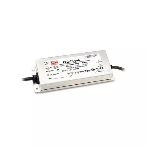 Mean Well LED Drivers Power Supply 180 mm (7.087 in) Length, ELG-75-36B