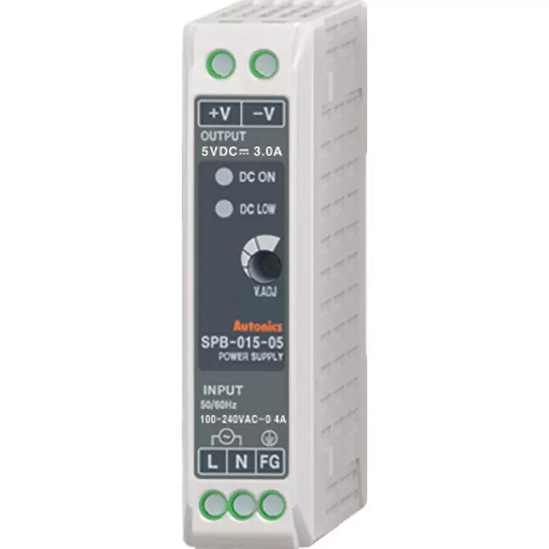 Autonics Switching Power Supply AC100 to 240 Rated Input Voltage (V) 3 Rated Output Current (A) 5 Rated Outp, SPB-015-05