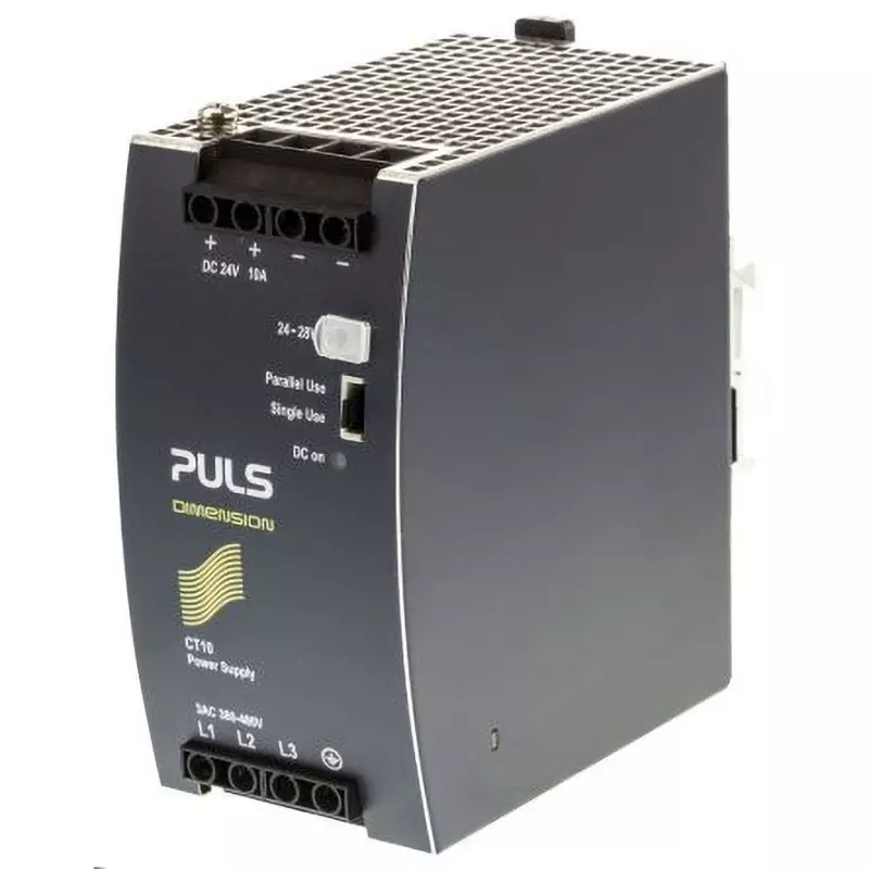 PULS Power Supply 10 to 8.6 Amp Output Current Range size Range 0.53 Power Factor, CT10.241
