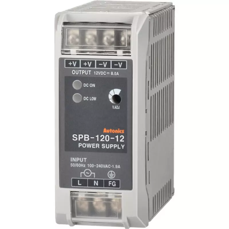 Autonics Switching Power Supply AC100 to 240 Rated Input Voltage (V) 8 Rated Output Current (A) 12 Rated Out, SPB-120-12
