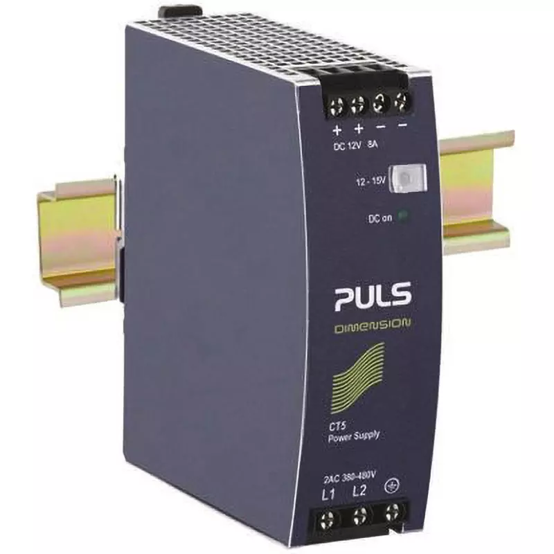 PULS Power Supply 8 to 6.4 Amp Output Current Range size Range 96.0 VA Rated/Max Power Output, CT5.121