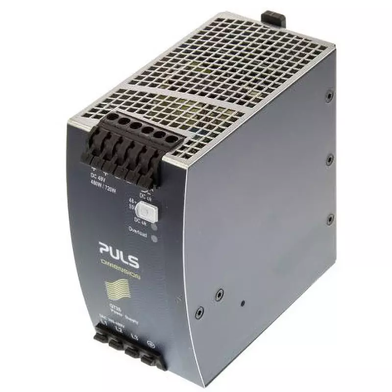PULS Power Supply 10 to 8.7 Amp Output Current Range size Range 0.94 Power Factor, QT20.481