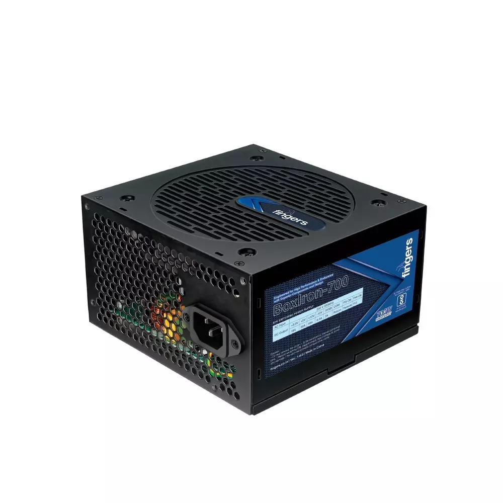 fingers-pc-smps-12-cm-fan-size-8-a-input-current-700-w-peak-dc-output-power-18-awg-cable-guage-black-color-boxiron-700