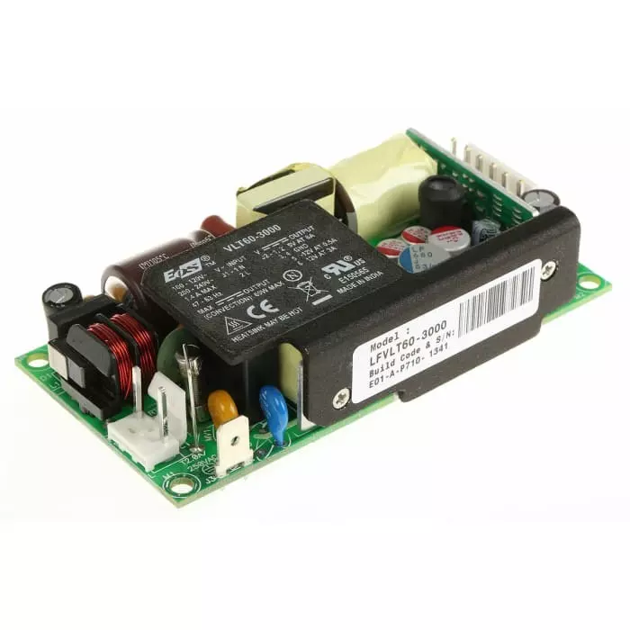 EOS Switching Power Supply 5.2 V DC 12.5 V DC 3 A 8 A 500mA 60W Triple Output 180-264 V, LFVLT60-3000