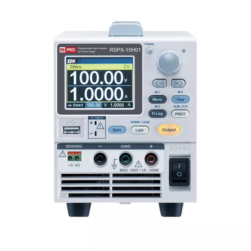 RS PRO Bench Power Supply 107 mm 124 mm 313 mm Digital 1 Amp 100 V AC, 2889864