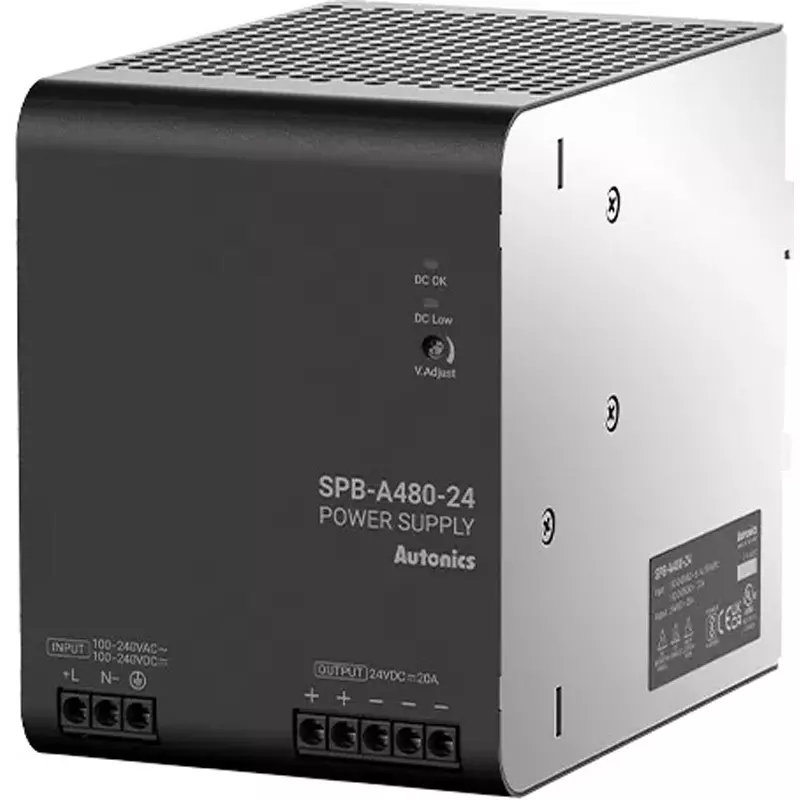 Autonics Switching Power Supply 10 Rated Output Current (A) DC48 Rated Output Voltage (V) AC100 to 240/DC90, SPB-A480-48