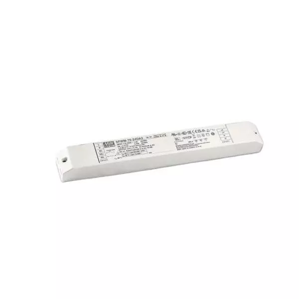 Mean Well LED Drivers Power Supply Chassis Mount 1 Output 75.6 W, SPWM-75-12