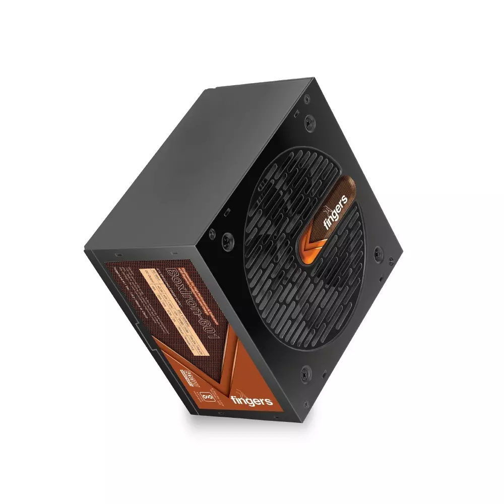 fingers-pc-smps-12-cm-fan-size-8-a-input-current-600-w-peak-dc-output-power-18-awg-cable-guage-black-color-boxiron-601